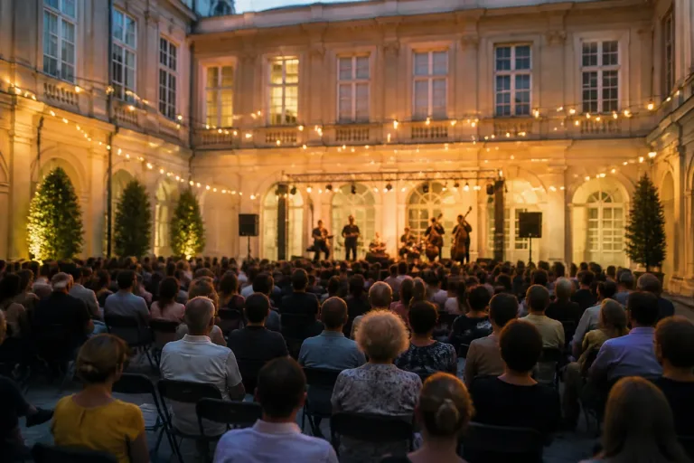 Angoulême : le quatuor Habanera lance les « Mardis Musiques » dans la cour de l’hôtel de ville