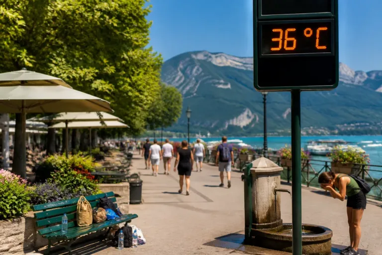 Annecy : vigilance chaleur, la journée du mercredi s’annonce très chaude (36 °C)