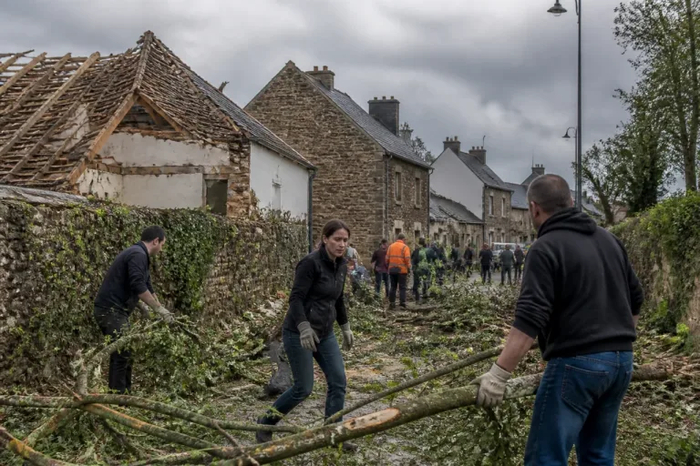Après la tornade dans le sud 35, à Pancé la solidarité remet la main à l’ouvrage