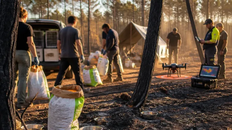 Après le feu à Biscarrosse, un collectif de voisins s’organise pour secourir la faune brûlée