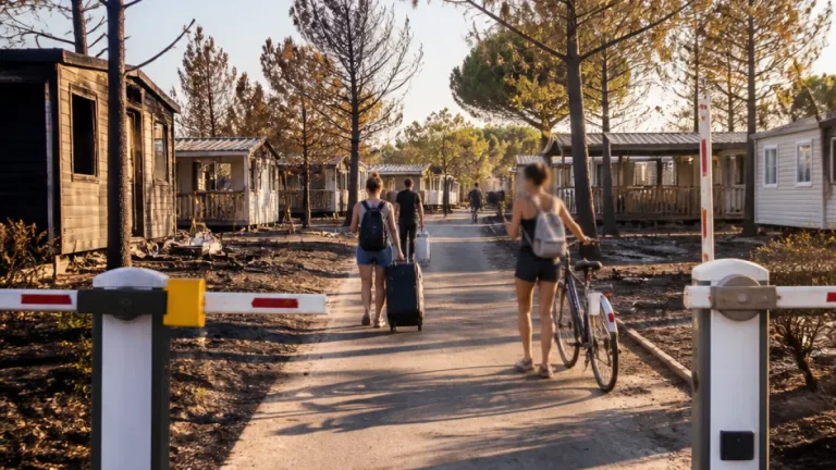 Après le feu du 2 juillet, le camping Brasilia rouvre : retours émus et traces du sinistre