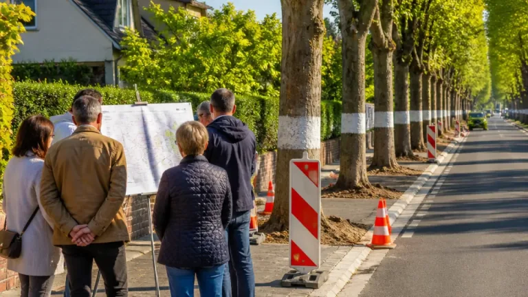 Au Coudray, les treize arbres de la rue des Bellangères resteront en place