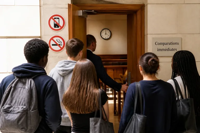 Au tribunal de Nanterre, des lycéens plongent dans la réalité des comparutions immédiates