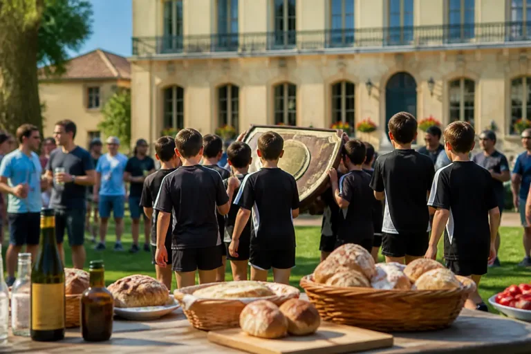 Auch : les juniors Crabos champions de France rendent hommage à leur parrain à Gimont