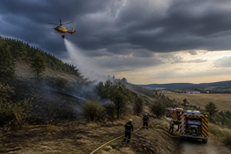 Aurec-sur-Loire : un incendie dû à la foudre maîtrisé grâce à un bombardier d’eau