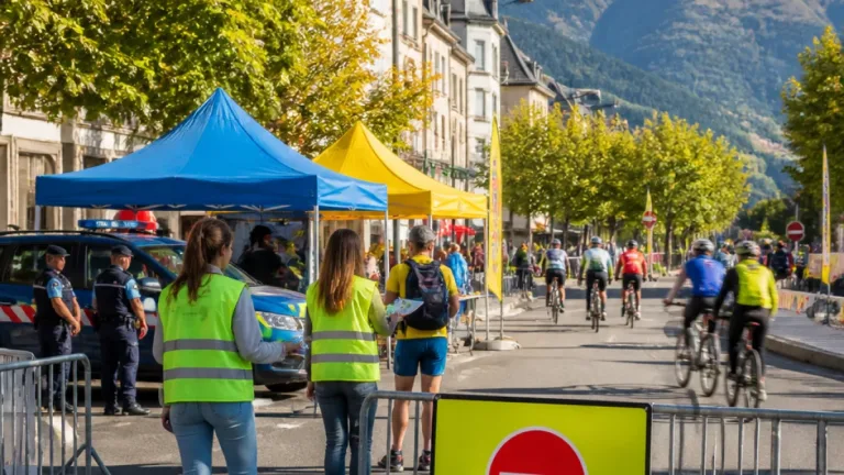 Aurillac : dispositif renforcé et prévention routière pour l'étape Aurillac–Le Lioran