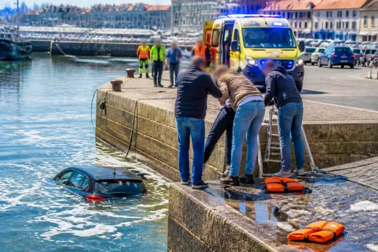 Aux Sables-d'Olonne, trois témoins plongent pour sauver un automobiliste tombé dans le port