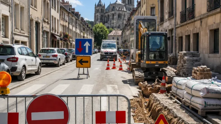 Auxerre : nouvelles fermetures et déviations pour l’extension du réseau de chaleur dès le 3 août