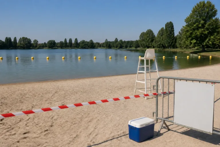 Baggersee fermé à la baignade près de Strasbourg, analyses de l’eau en cours
