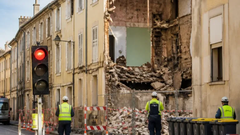 Bar-le-Duc : un immeuble rue de Véel placé sous arrêté, circulation et trottoir impactés