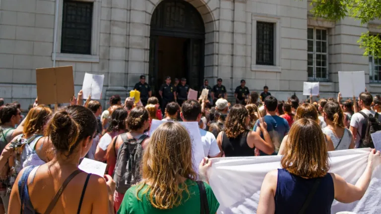 Bastia : près de 200 enseignants réunis devant le palais de justice pour soutenir un collègue
