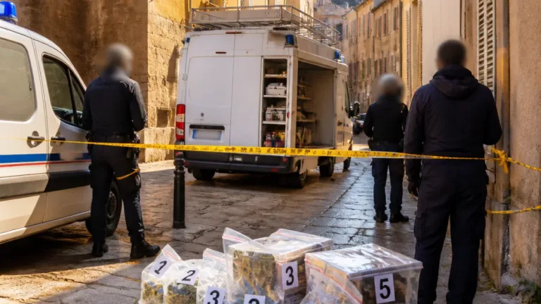 Bastia : quatre gardes à vue après la découverte d'explosifs et de stupéfiants en centre-ville
