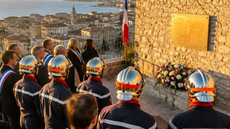 Bastia : une plaque au fort Lacroix honore le pompier François‑Marie Ercole, 80 ans après