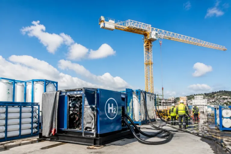 Belfort : Inocel installe un groupe électrogène hydrogène pour une grue sur le port de Valence