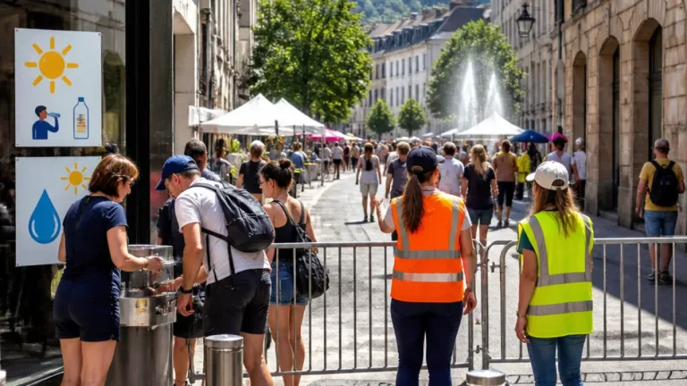Besançon : accès au centre-ville fermé aux véhicules via les bornes pendant la fan zone