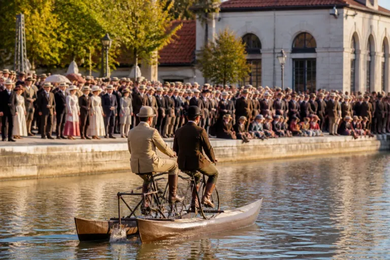 Besançon : il y a 130 ans, un vélo aquatique tentait la traversée à Chamars