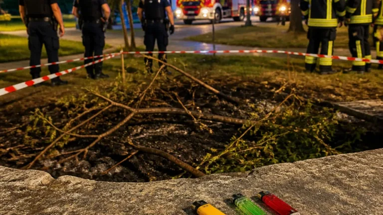 Besançon : interpellation et garde à vue après un départ de feu au parc des Glacis