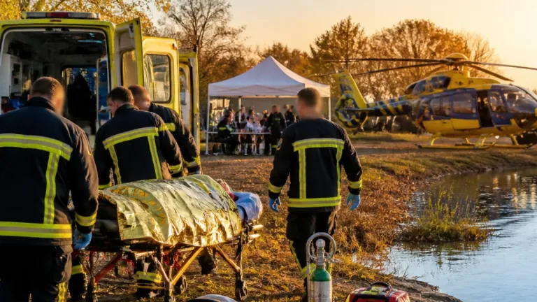 Biziat : un homme et une fillette transportés en urgence absolue après une noyade dans la Veyle