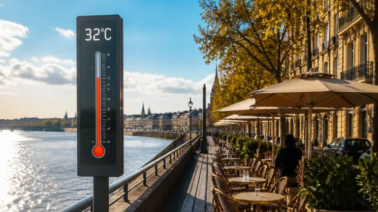 Bordeaux : forte chaleur attendue ce week‑end, jusqu'à 31‑33°C