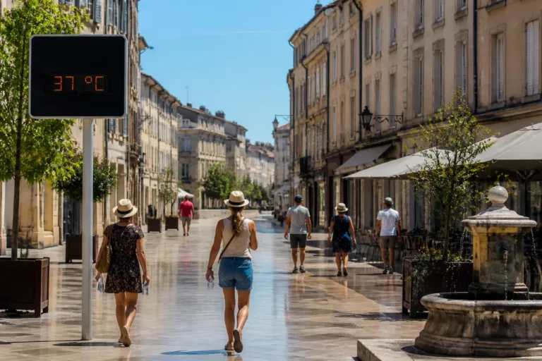 Bourg-en-Bresse : journée très chaude attendue, jusqu’à 37 °C cet après‑midi
