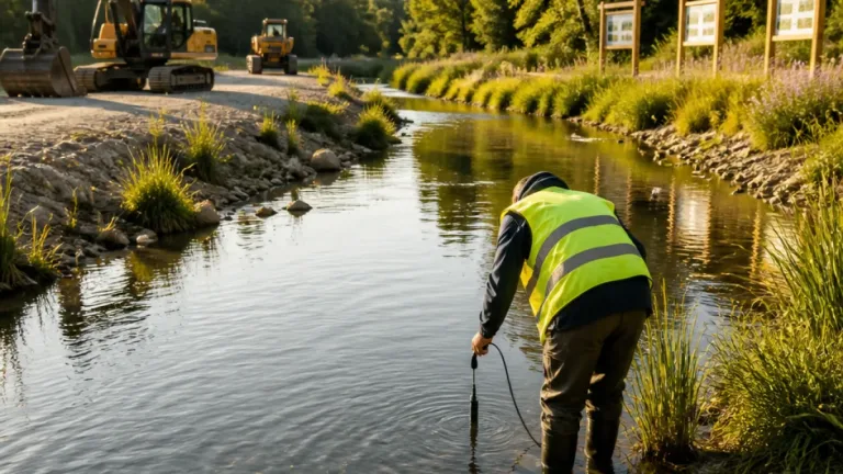 Bourg-en-Bresse : les travaux sur la Reyssouze font chuter la température jusqu’à 15 °C