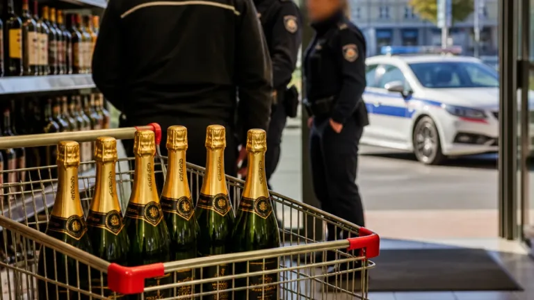 Bourg-en-Bresse : un jeune interpellé avec six bouteilles de champagne