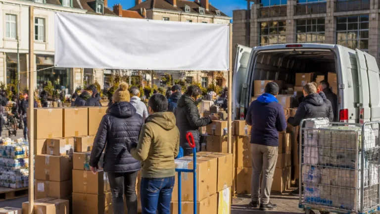 Bourg-en-Bresse : une chaîne de solidarité s'organise pour acheminer des dons vers la Gironde