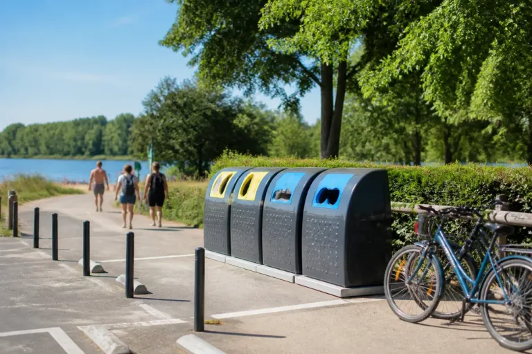 Bourges mise sur le tri : une centaine de corbeilles retirées, bornes installées au Val d'Auron