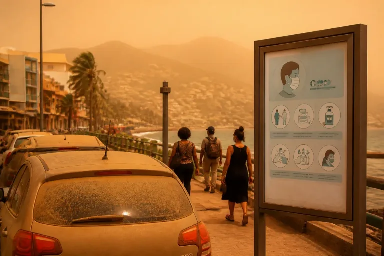 Brume de sable : la Martinique placée en procédure d'information pour particules fines