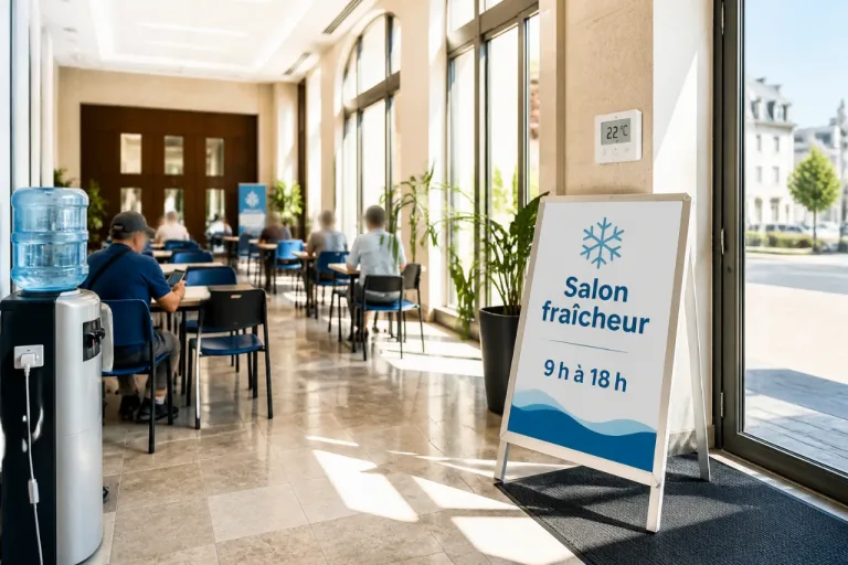 Canicule à Chartres : salon climatisé ouvert, collectes décalées et 14-Juillet repoussé à 18 h