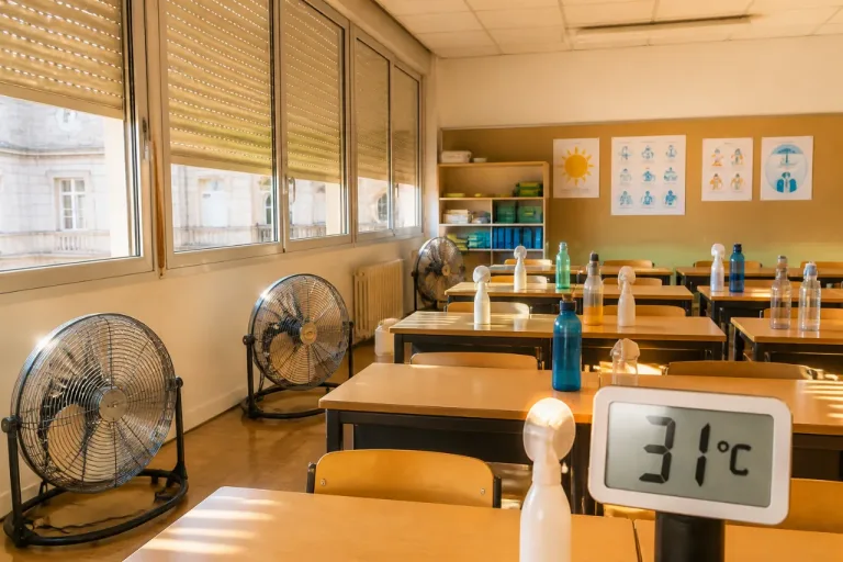 Canicule: à Troyes, l’école Jean‑Jaurès expose les limites des locaux face à la chaleur