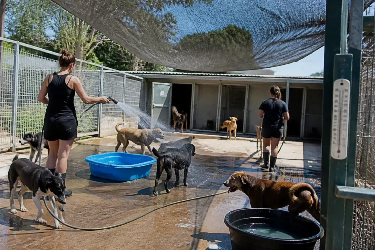 Canicule : au refuge de Montierchaume, la SPA de l’Indre tient bon et protège ses animaux