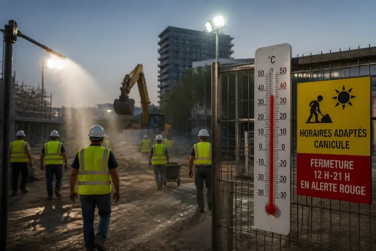 Canicule: dérogations d’horaires pour le BTP et le paysage dans l’Hérault jusqu’au 15 septembre