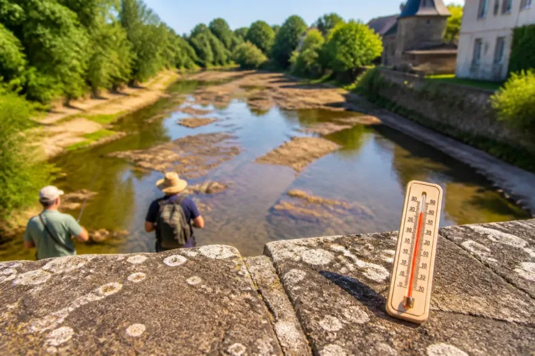 Canicule : des rivières du Sud-Finistère déjà trop chaudes, les pêcheurs s’alarment