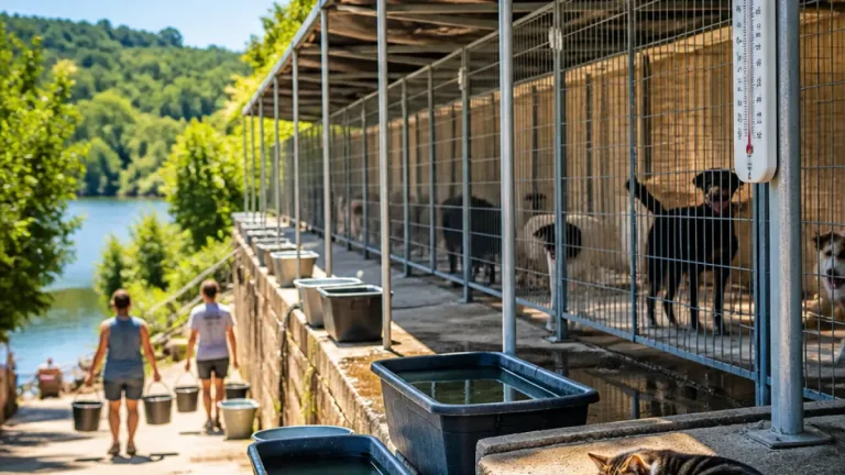 Canicule en Corrèze : au refuge de Chameyrat, mesures d'urgence pour protéger chiens et chats