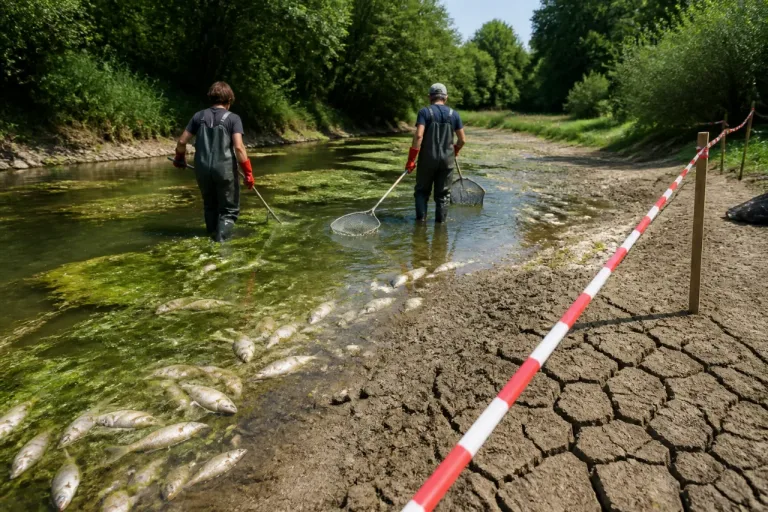 Canicule en Ille-et-Vilaine : mortalité massive de poissons, l’alerte est lancée