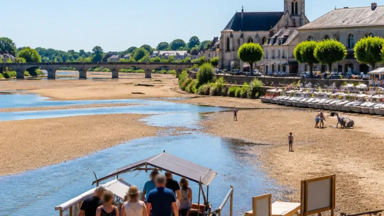 Canicule et étiage : la navigation sur la Loire adaptée à Chaumont-sur-Loire