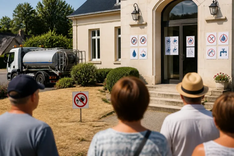 Canicule : la préfecture durcit les restrictions d'eau, l'arrosage des pelouses interdit dans sept communes