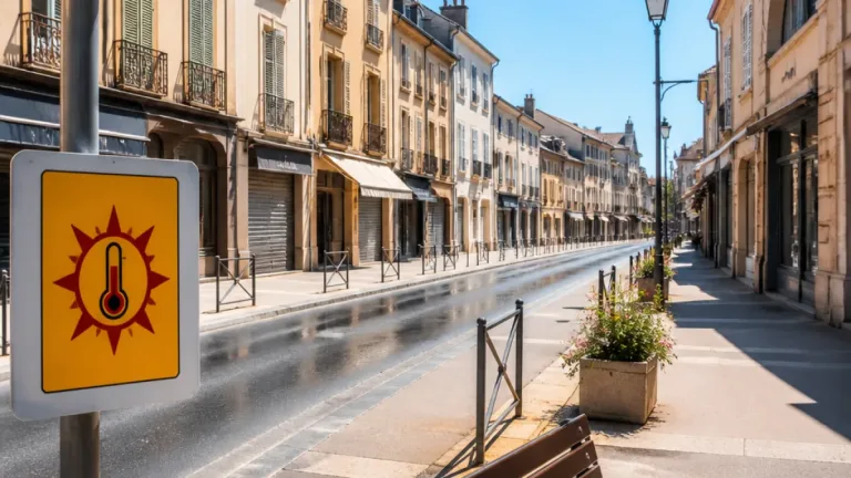 Canicule : le pic se décale vers l’Est, vigilance renforcée en Saône‑et‑Loire