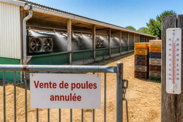 Canicule: une ferme du Puy-Saint-Bonnet annule sa vente après la mort de 900 poules