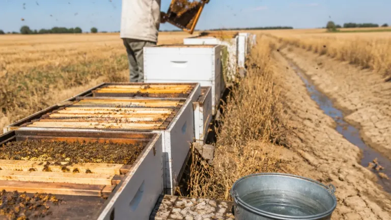 Canicule : une récolte de miel en berne et des ruches en souffrance en Beauce