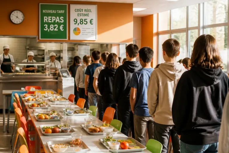 Cantines des collèges : le Département fixe le repas à 3,82 € et assume un surcoût de 13,5 M€