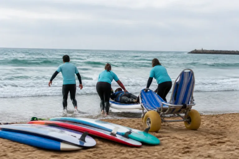 Capbreton: des sessions de surf adapté ouvrent la houle aux surfeurs en situation de handicap
