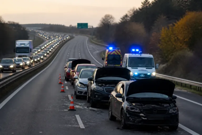Carambolage sur la RN 12 aux Ventes-de-Bourse : six véhicules, trois blessés et gros ralentissements