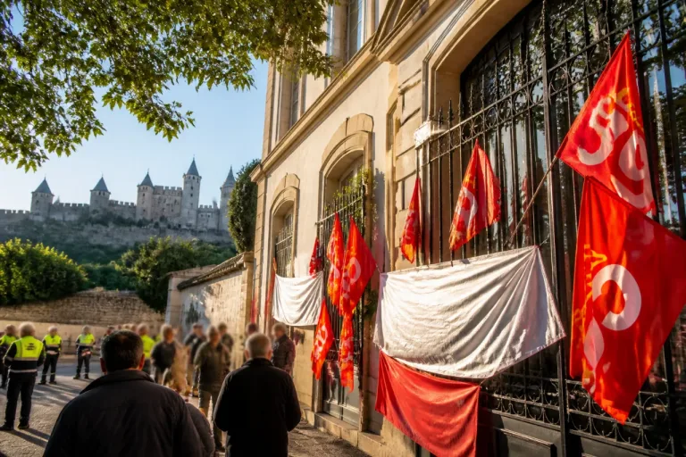 Carcassonne : la CGT mobilisée contre l'expulsion annoncée de la Bourse du travail