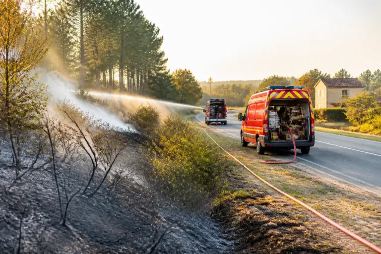 Cauzac : quatre départs de feu maîtrisés, plusieurs milliers de m² partis en fumée