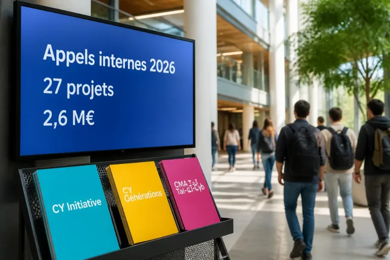 Cergy : CY Cergy Paris Université finance 27 projets de recherche
