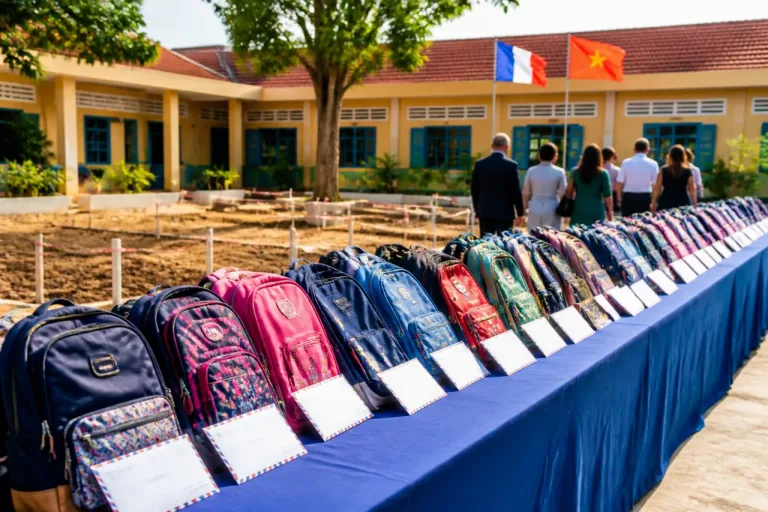 Cergy renforce son lien avec Hoa Chau (Hué) : écoles, arbres et dons pour 50 élèves