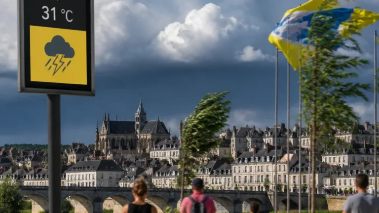Chaleur et vent : le Loir‑et‑Cher placé en vigilance jaune pour orages mardi