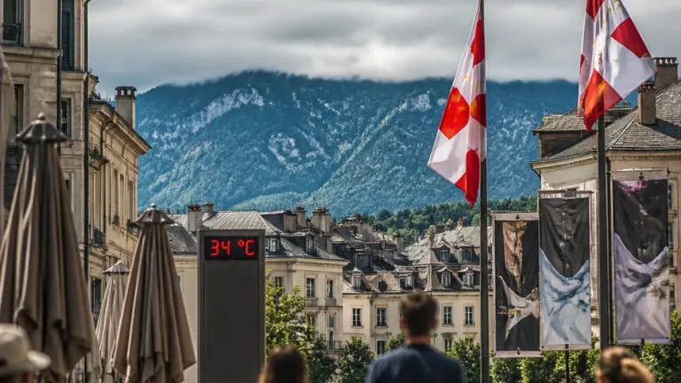 Chambéry : mardi 11 août, chaleur soutenue sous un ciel très nuageux